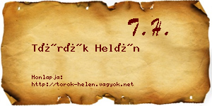 Török Helén névjegykártya